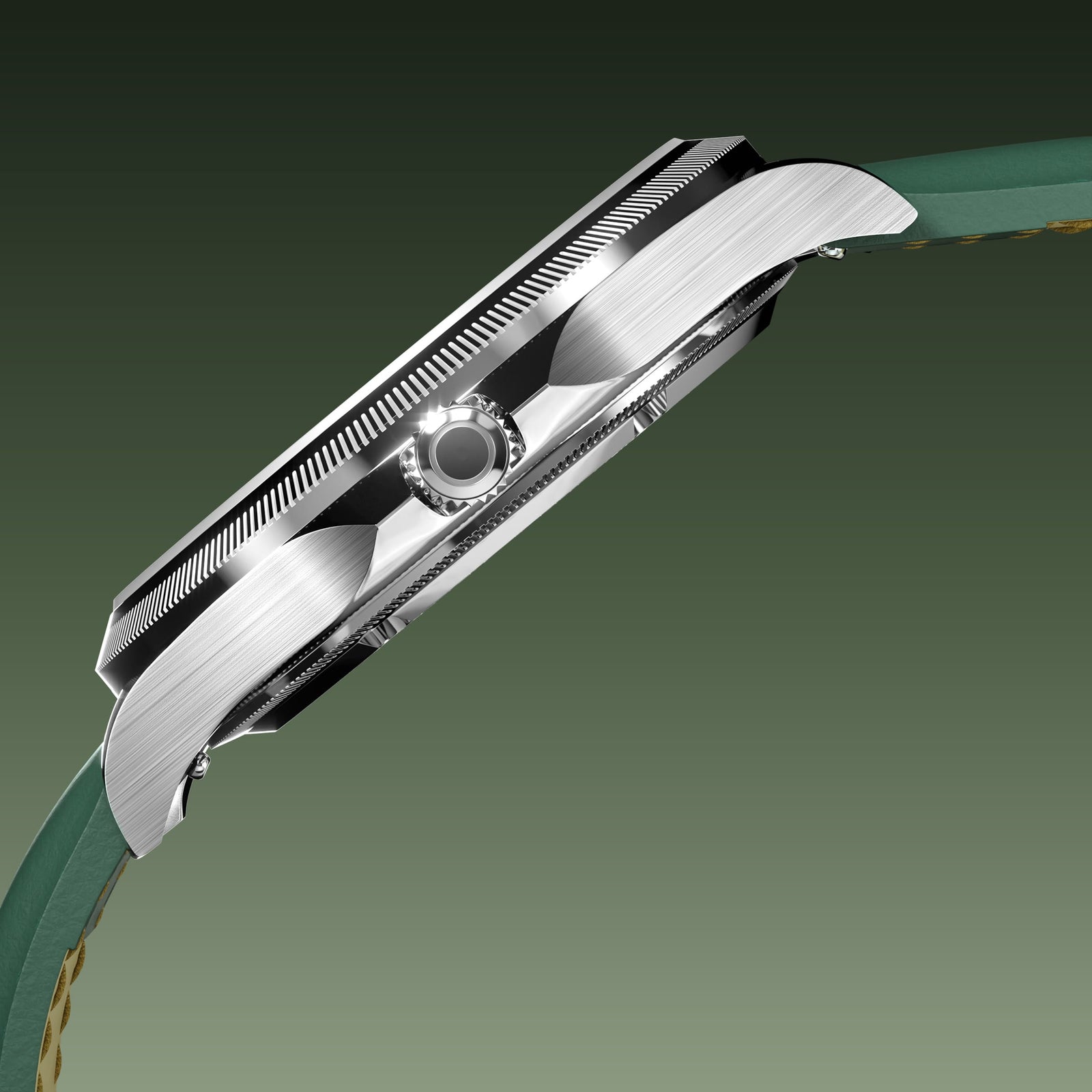 The Sunseeker | Green Dial - Silver Case - 40mm