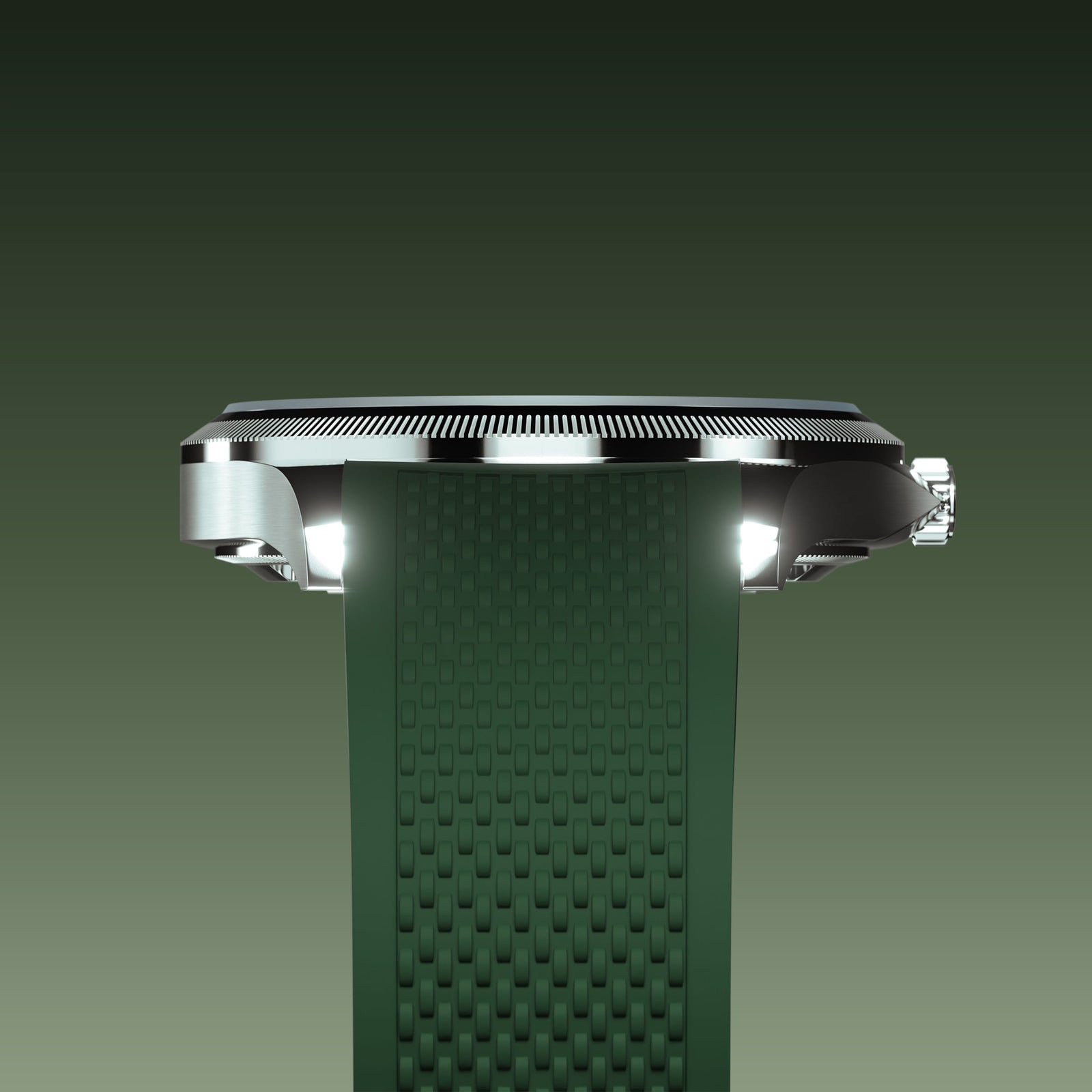 The Sunseeker | Green Dial - Silver Case - 40mm