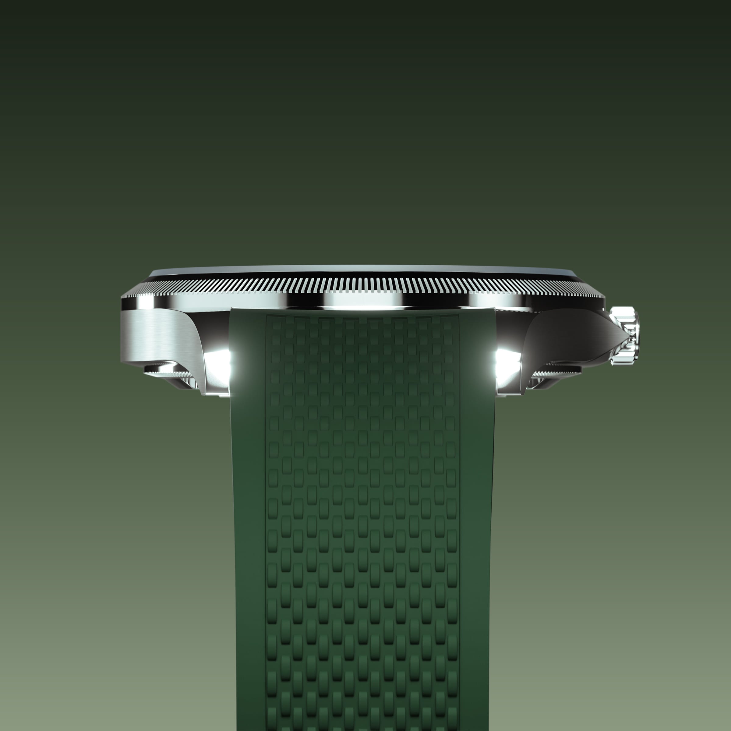 The Sunseeker | Green Dial - Silver Case - 40mm