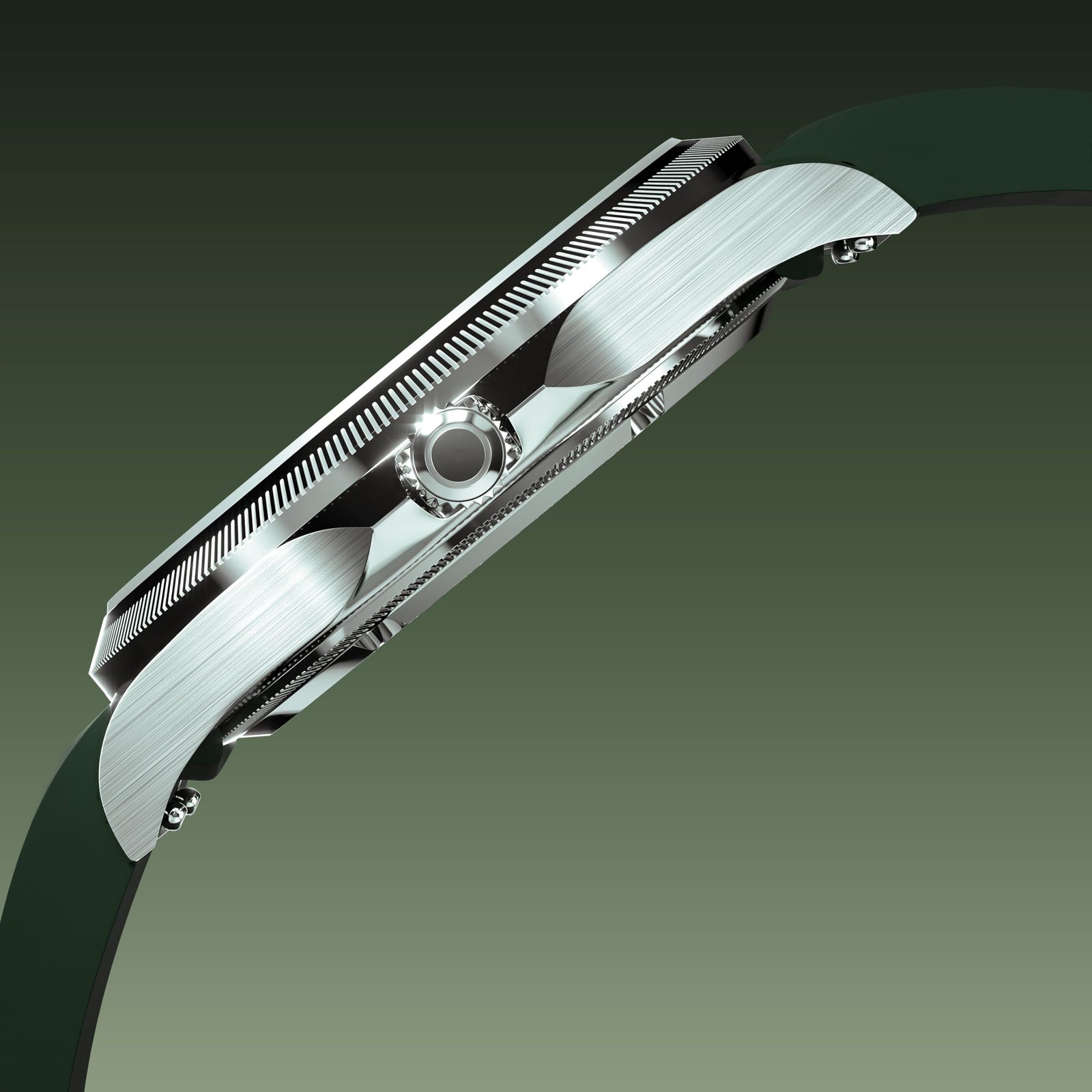 The Sunseeker | Green Dial - Silver Case - 40mm