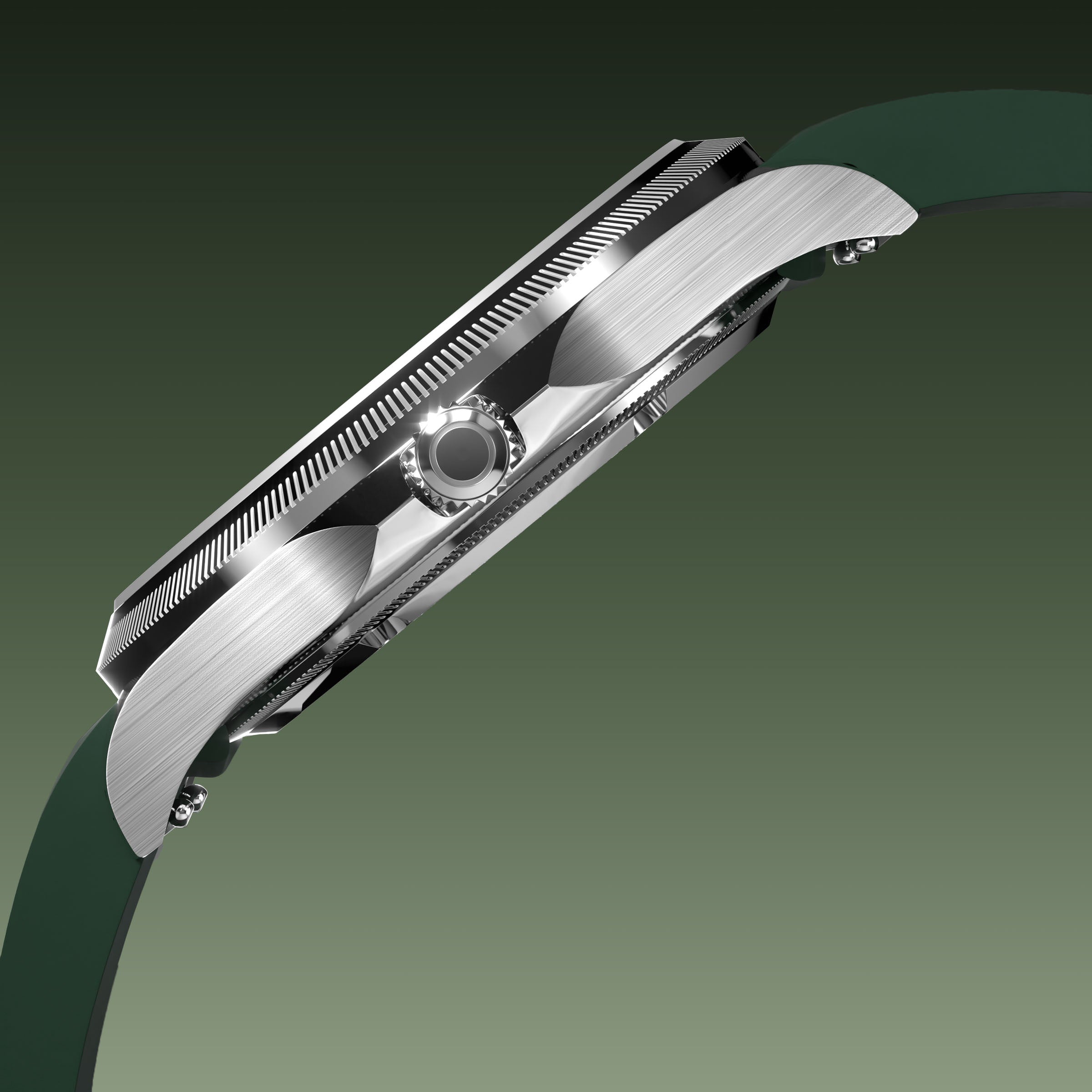 La Sunseeker | Cadran Vert - Boîtier Argent - 40mm
