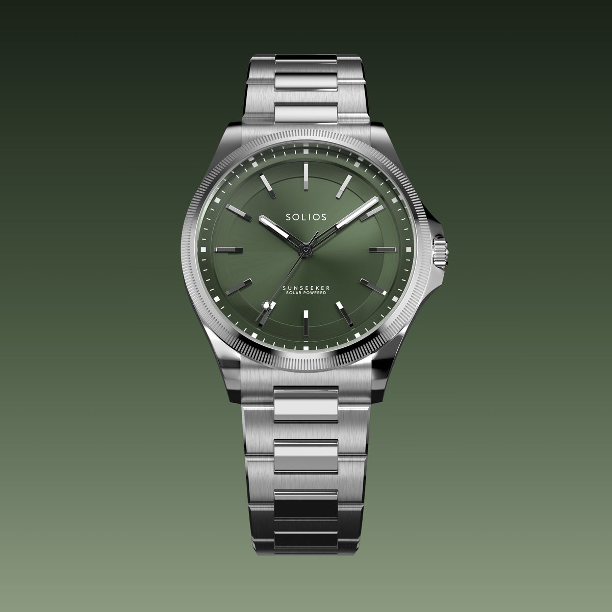 La Sunseeker | Cadran Vert - Boîtier Argent - 40mm