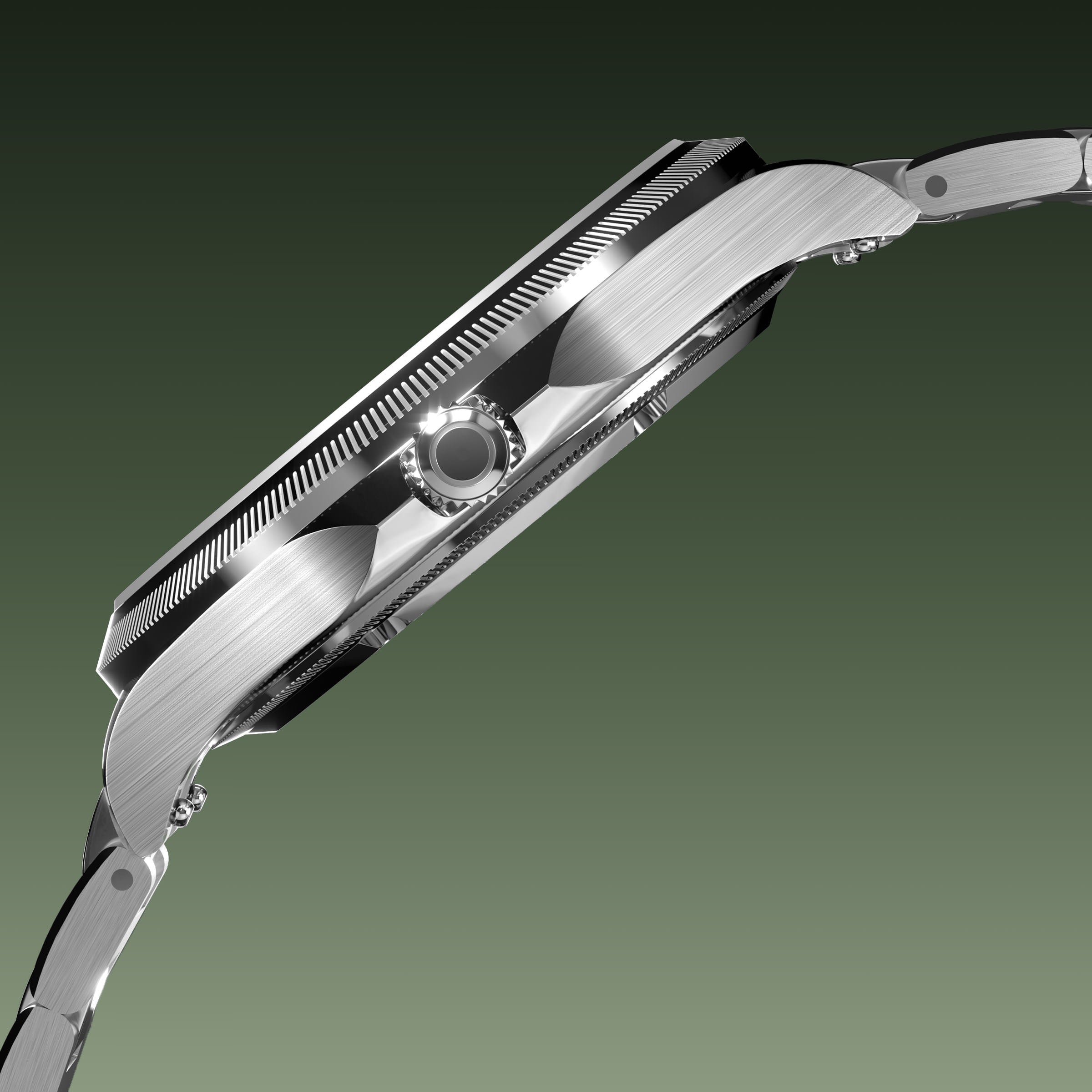 La Sunseeker | Cadran Vert - Boîtier Argent - 40mm