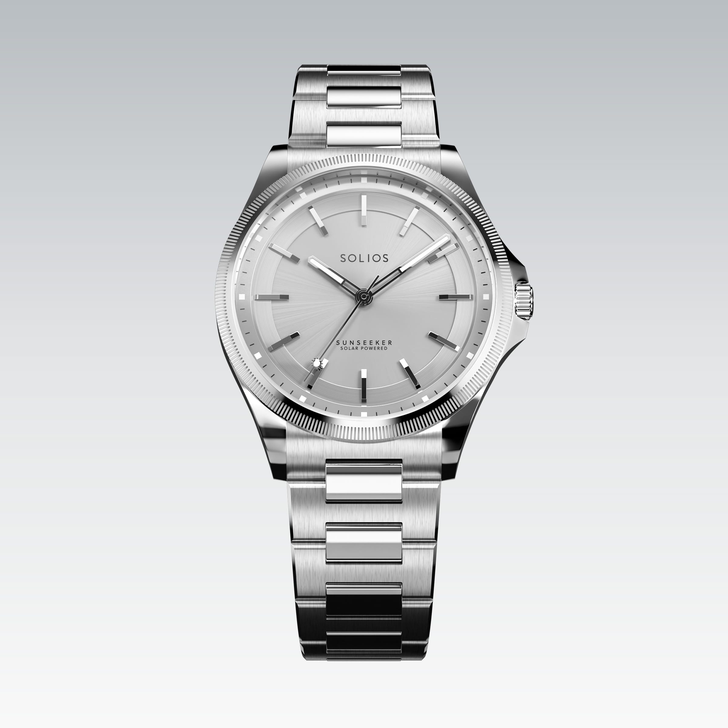The Sunseeker | Silver Dial - Silver Case - 40mm