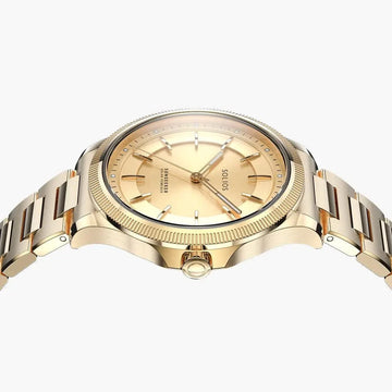 The Sunseeker | Champagne Dial - Gold Case - 34mm – Solios Watches