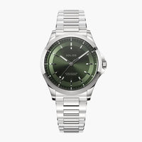 The Sunseeker | Green Dial - Silver Case - 40mm