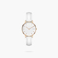 The Solar Mini | White Dial - Rose Gold Case