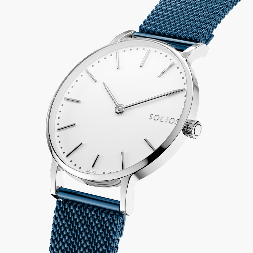 La Solar Classic | Cadran Blanc - Boîtier Argent