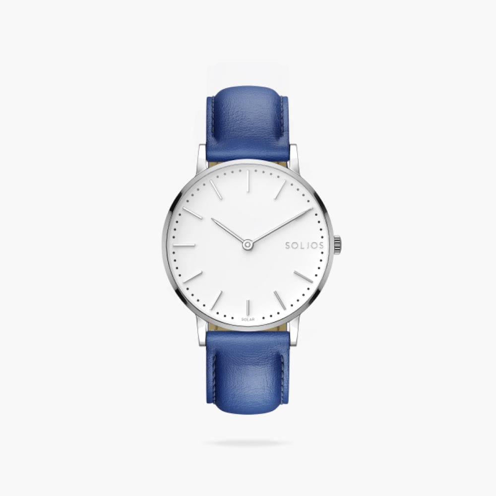 The Solar Classic | White Dial - Silver Case