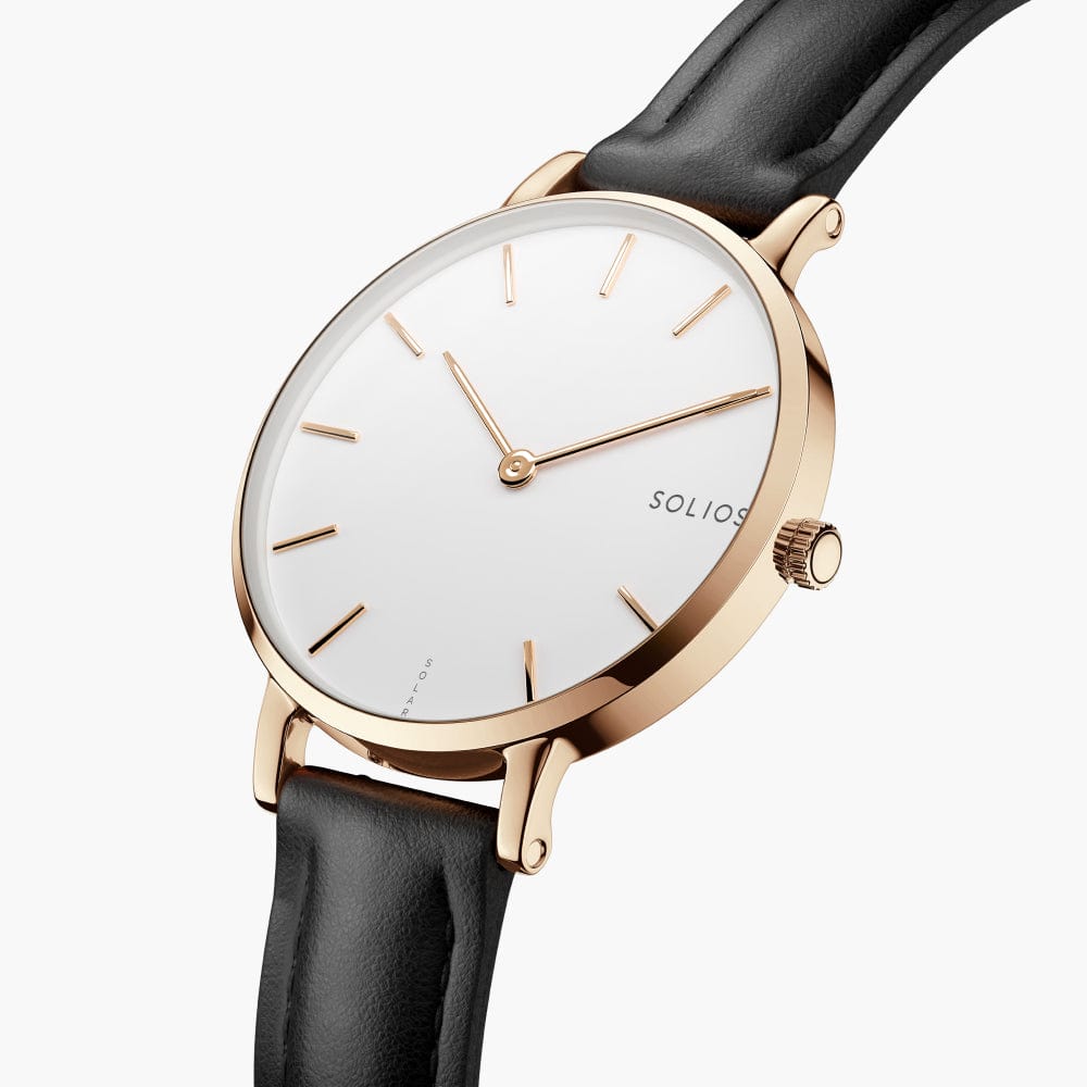 The Solar Mini Bundle | White Dial - Rose Gold Case