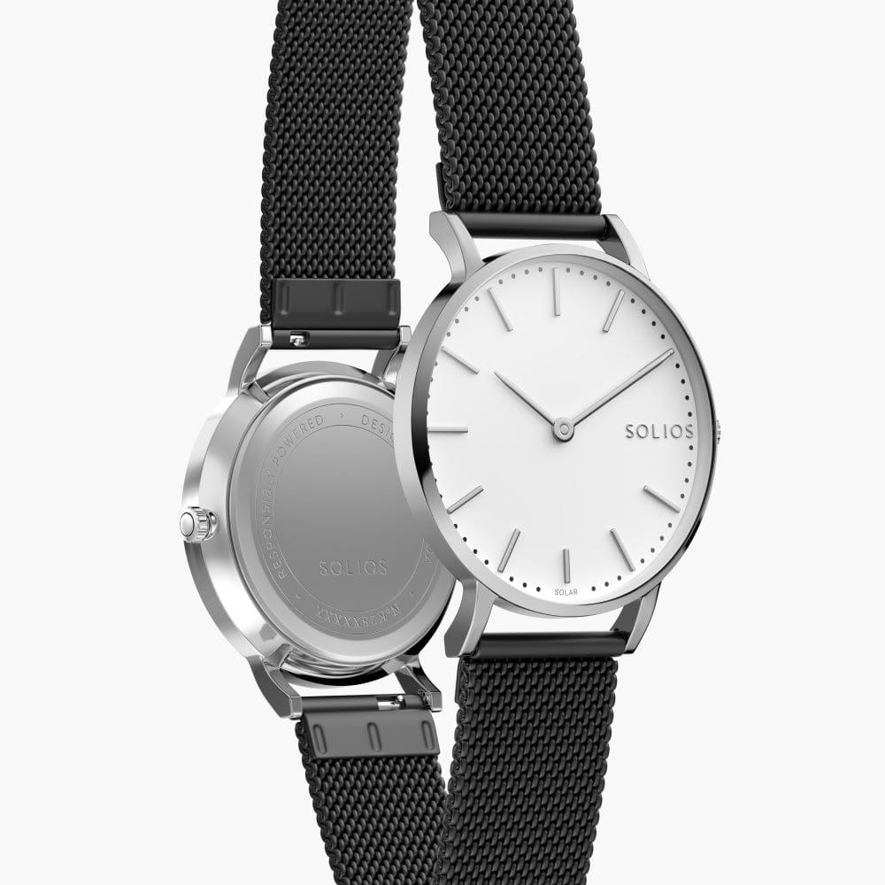 La Solar Classic | Cadran Blanc - Boîtier Argent