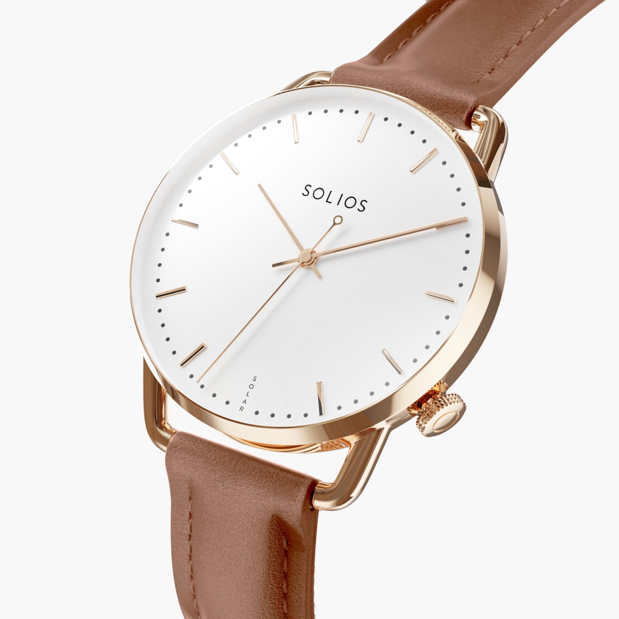 The Solar Curve Mini Bundle | White Dial - Rose Gold Case