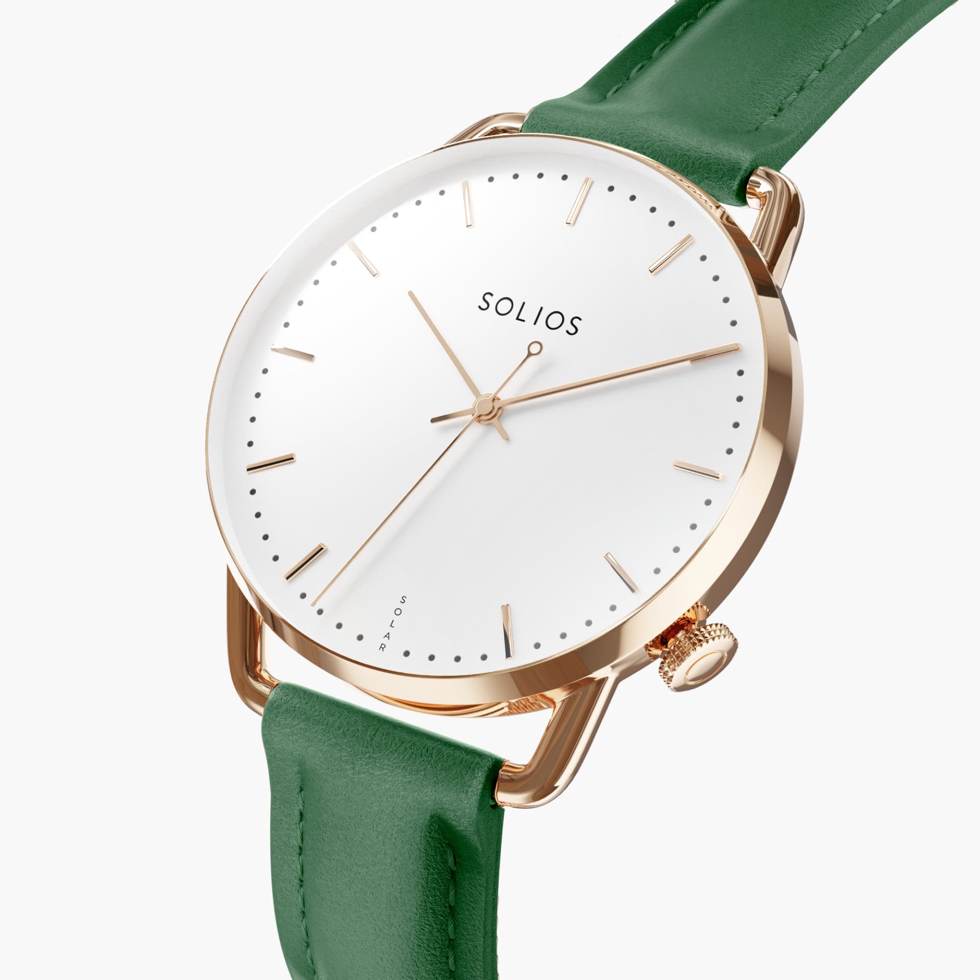 The Solar Curve Mini Bundle | White Dial - Rose Gold Case