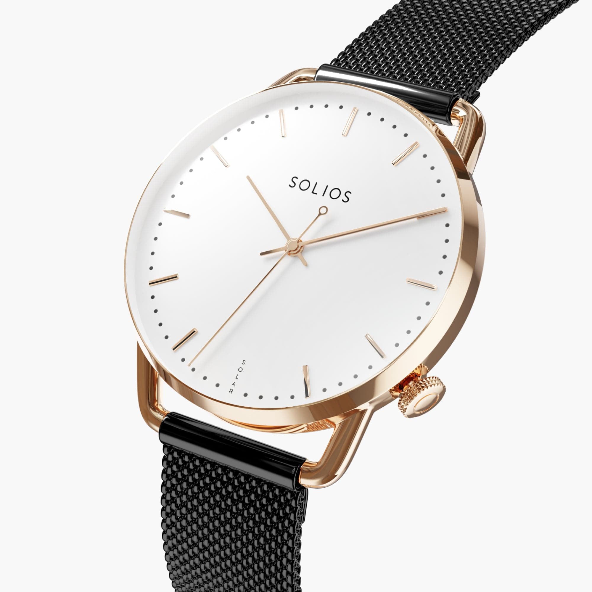 The Solar Curve Mini Bundle | White Dial - Rose Gold Case
