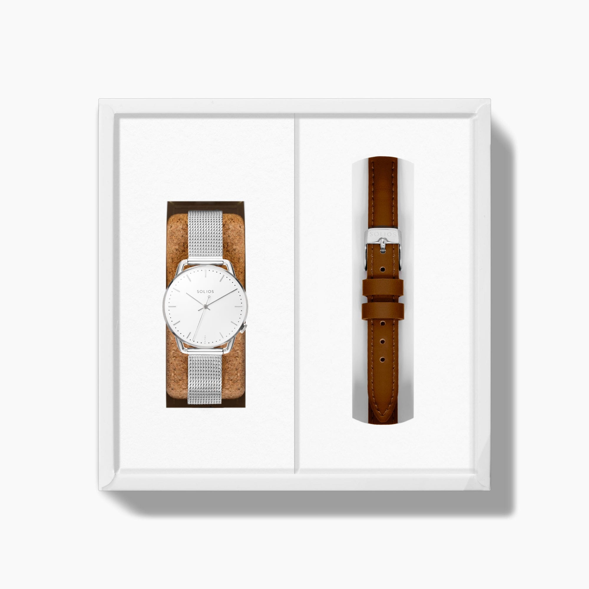 The Solar Curve Mini Bundle | White Dial - Silver Case