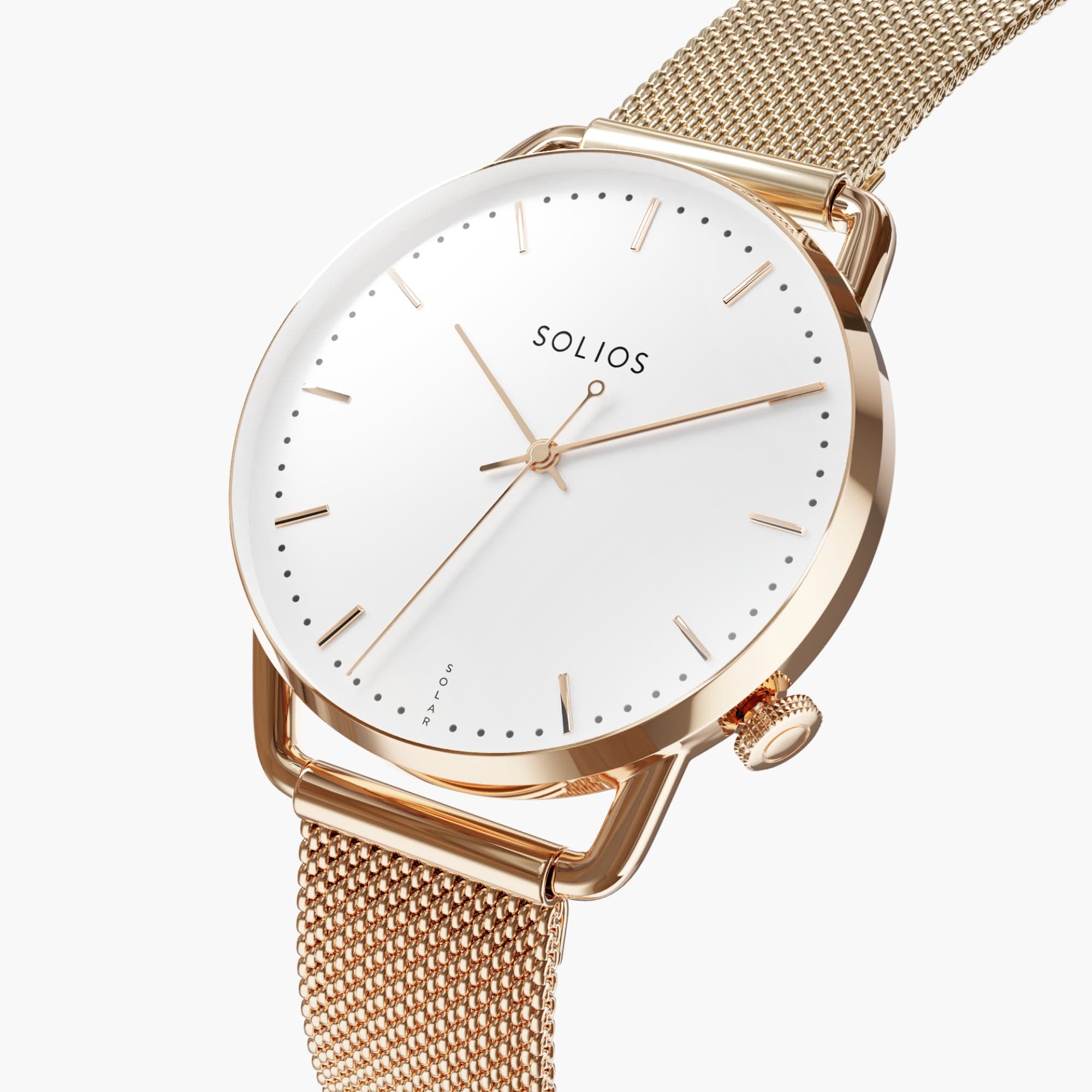 The Solar Curve Mini Bundle | White Dial - Rose Gold Case