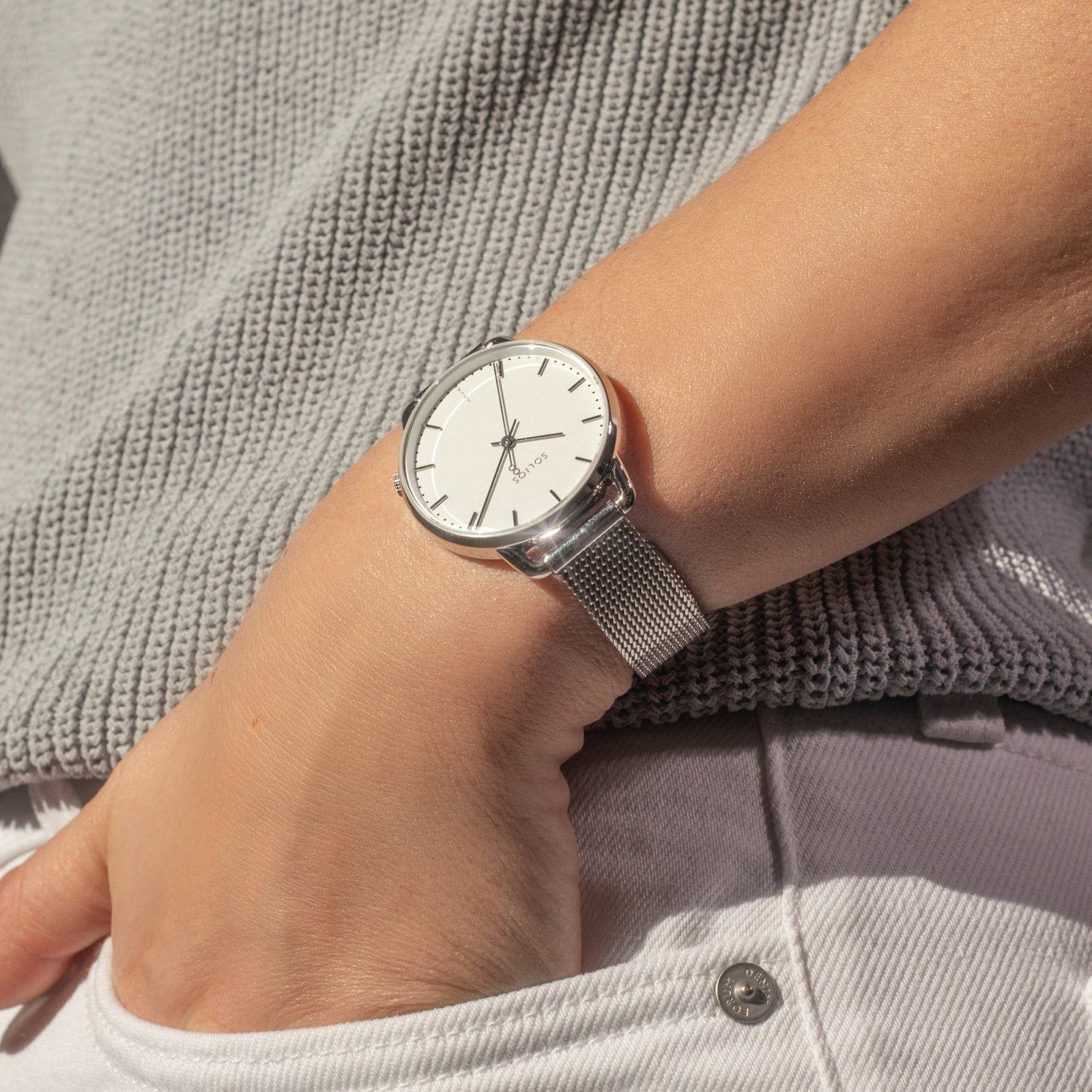 The Solar Curve Mini Bundle | White Dial - Silver Case