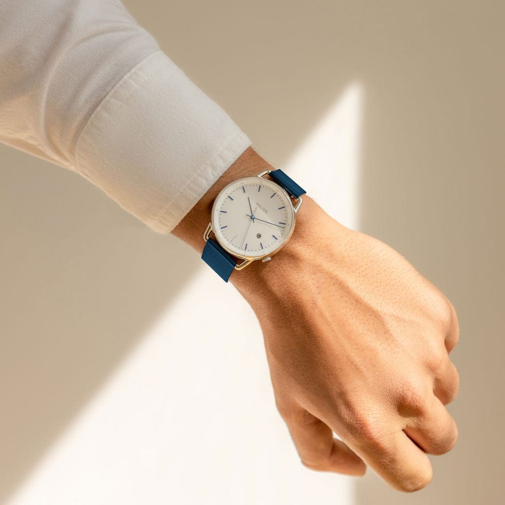 The Solar Curve Bundle | White Dial - Silver Case