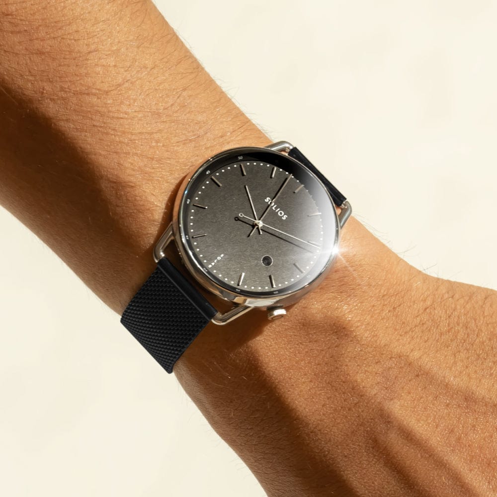 The Solar Curve Bundle | Black Dial - Silver Case