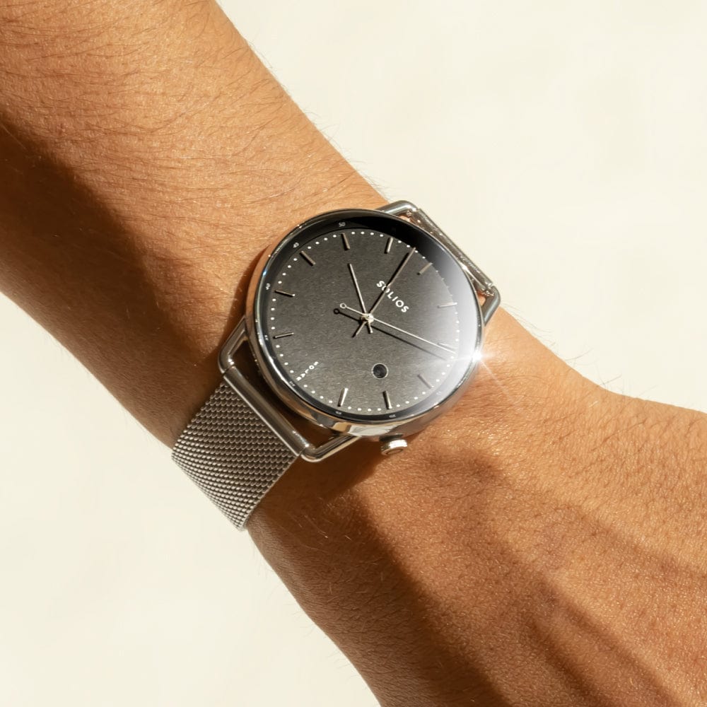 The Solar Curve Bundle | Black Dial - Silver Case