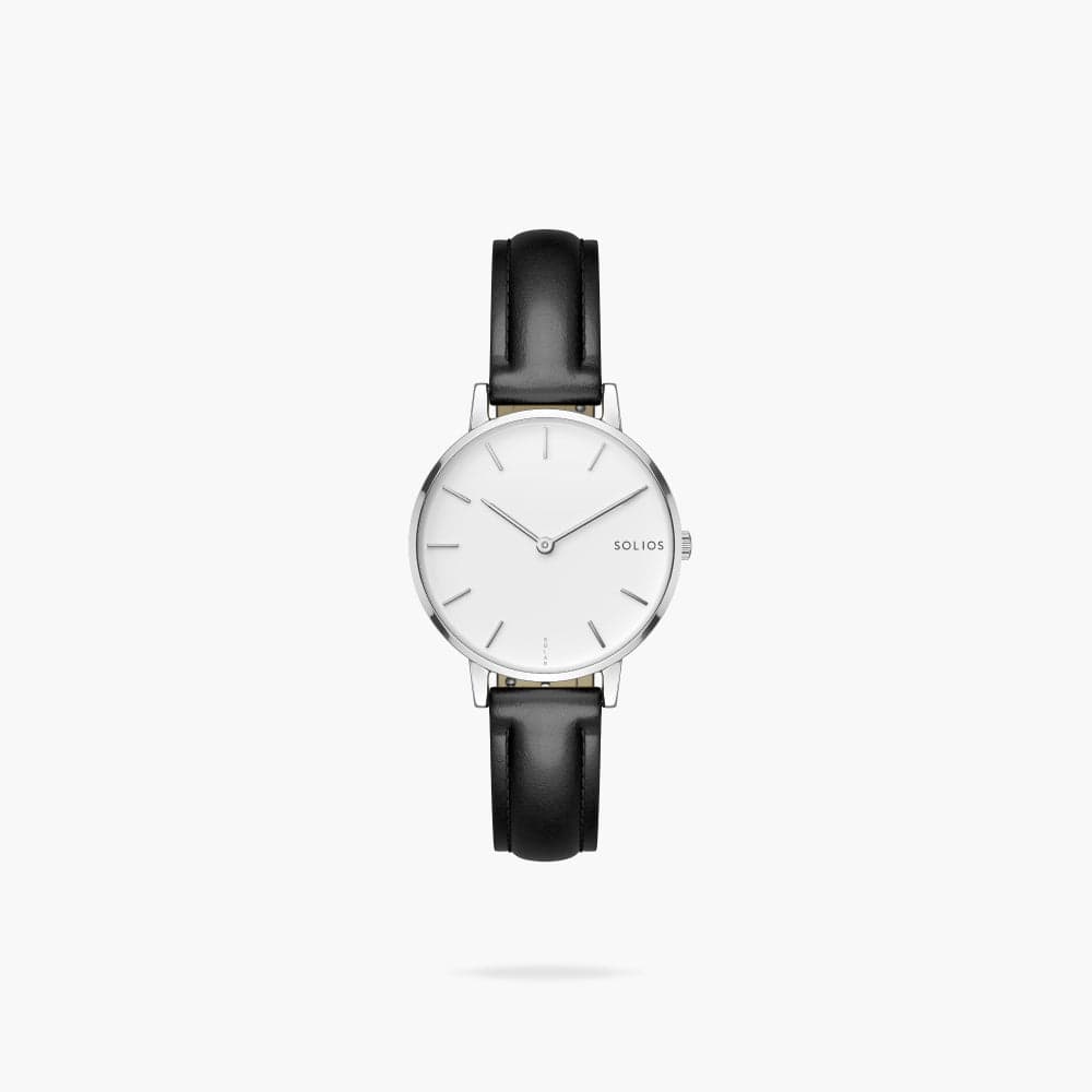 The Solar Mini | White Dial - Silver Case