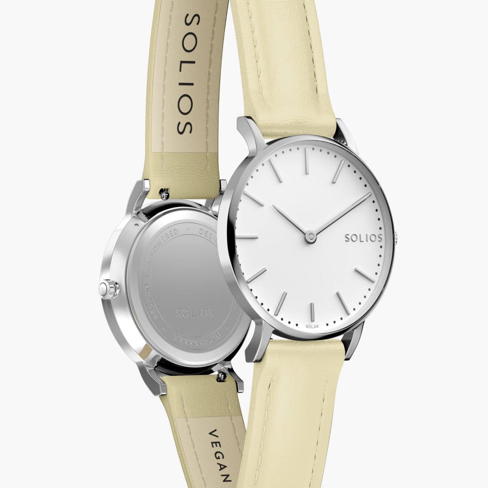 La Solar Classic | Cadran Blanc - Boîtier Argent