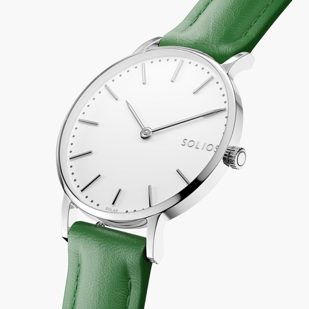 La Solar Classic | Cadran Blanc - Boîtier Argent